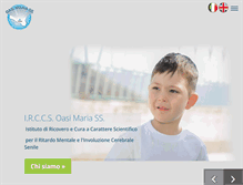 Tablet Screenshot of irccs.oasi.en.it